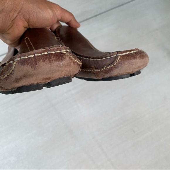 Clarks men’s leather upper driving moccasins 12M - Picture 6 of 8